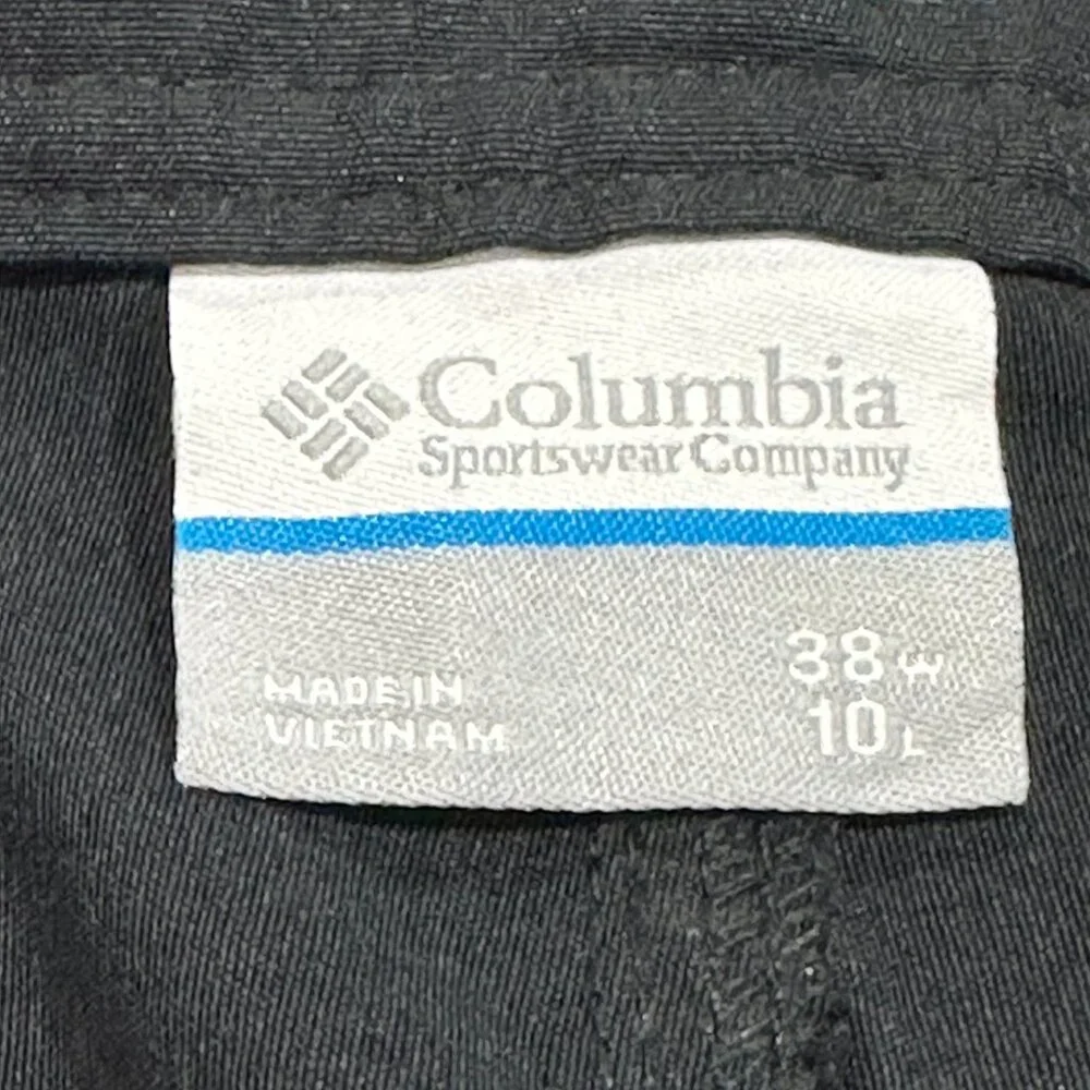 Columbia Jasper Butte Shorts‎ Black Size 38x10 Style# XM4813 Nylon Cargo